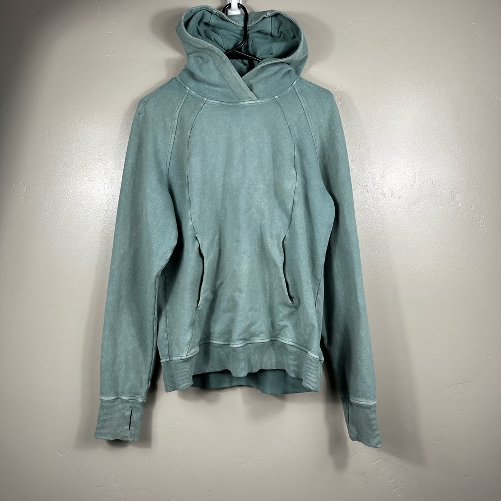 Lululemon Scuba Pullover Wash Washed Tidewater Teal Green Size